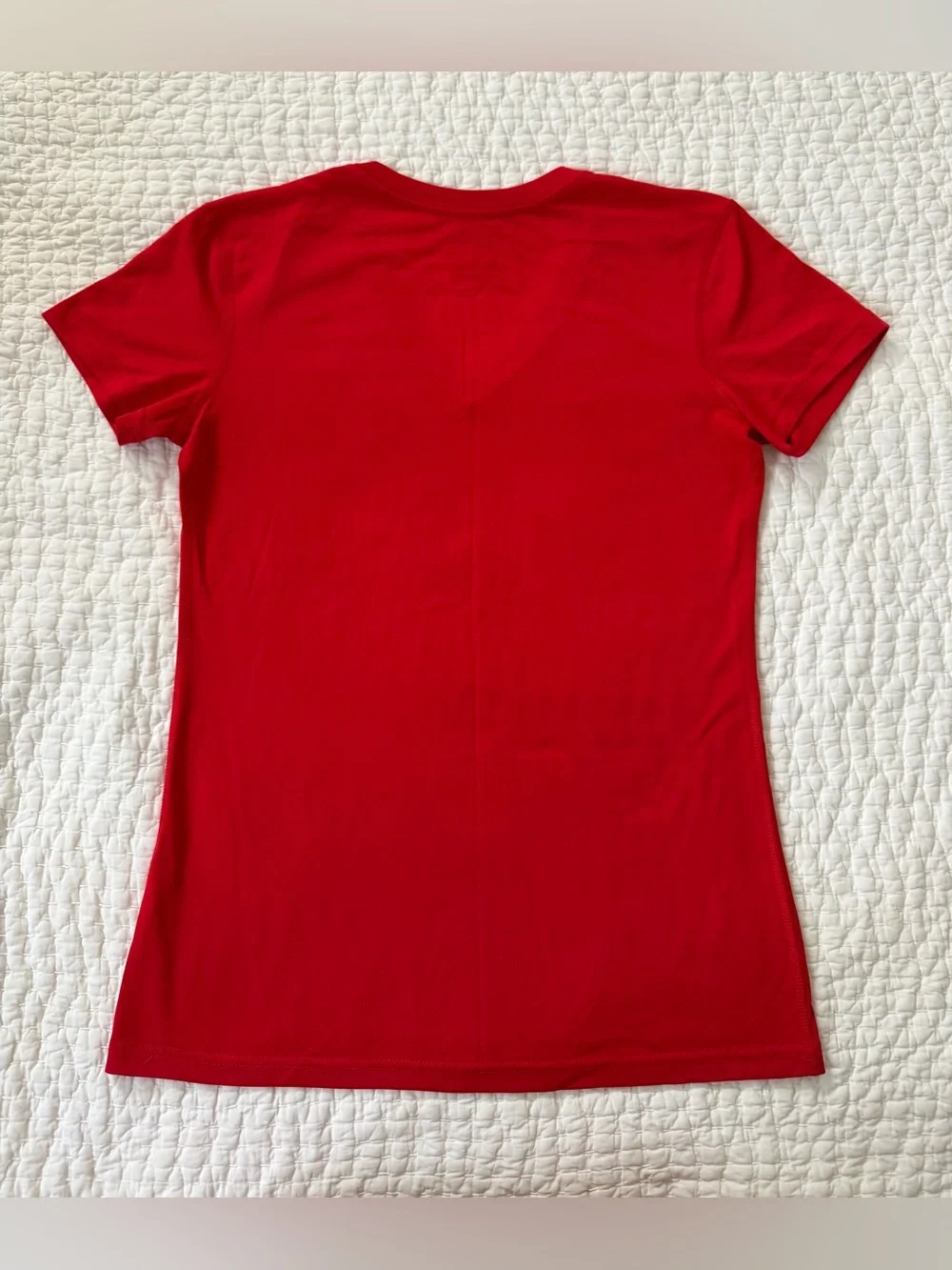 Nike Red V-Neck Dri-FIT Women's Tee with Ohio State Logo